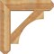 Ekena Millwork Westlake Craftsman Rough Sawn Bracket w/ Offset Brace, Western Red Cedar, 8"W x 32"D x 32"H BKT0806X32X32WTL04RWR - alternate 4